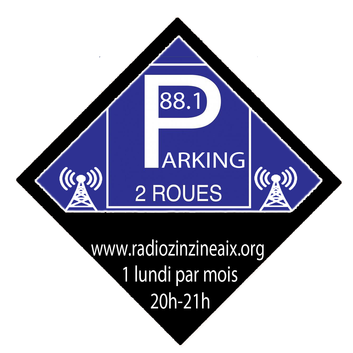 logo parking 2 roues losange
